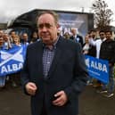 Alex Salmond in Falkirk in 2022. Pic:  Michael Gillen