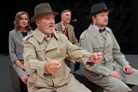 The Tryst cast in rehearsals for The 39 Steps.  (Pic: contributed)