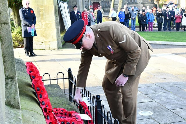 Wreathes were laid during Grangemouth Remembrance Day 2022