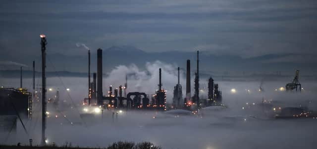 The future of the Grangemouth plant is shrouded in uncertainty following owner Petroineos’ announcement of plans to turn the site into a fuels import terminal (Picture: Lisa Ferguson)