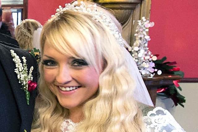 Lynne was a Falkirk Herald Wedding of the Week a few years ago and now she's battling a brain injury (Picture: Submitted)