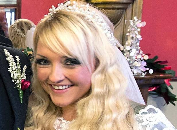 Lynne was a Falkirk Herald Wedding of the Week a few years ago and now she's battling a brain injury  (Picture: Submitted)