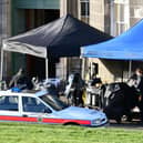 Film crew and actors working on a new Lockerbie bombing TV series were in Bo'ness last week.