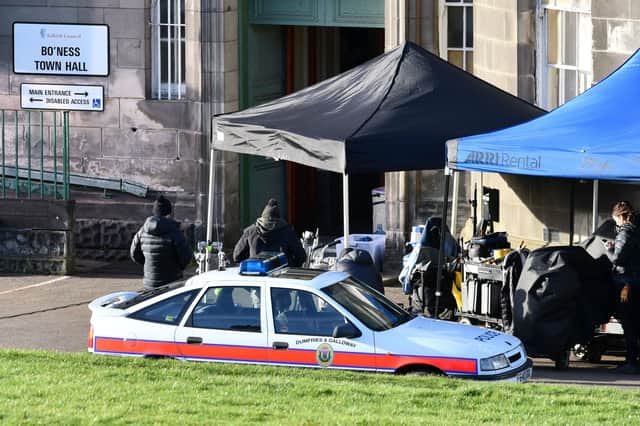 Film crew and actors working on a new Lockerbie bombing TV series were in Bo'ness last week.
