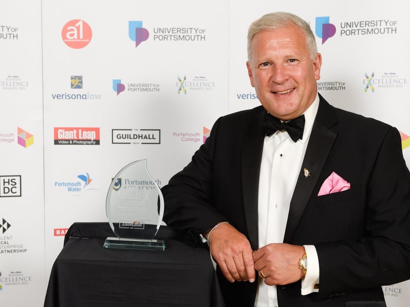 The News Business Excellence Awards 2021. Pictured is: Leisure, Retail & Tourism Business of the Year, Sponsored by The Guildhall Trust. Winner: The Sally Port Inn. Winner Mark Smith. Picture: Keith Woodland (080721-5)