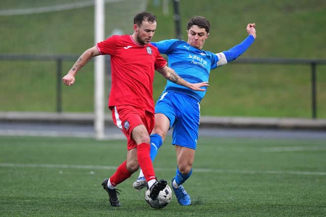 11-01-2025. Picture Michael Gillen. BO'NESS. Newtown Park. Bo'ness Utd v East Stirlingshire. Lowland League Season 2024 -2025.