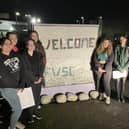 The teenagers created the new mosaic sensory sign as part of their Mark Scott Leadership for Life Award.