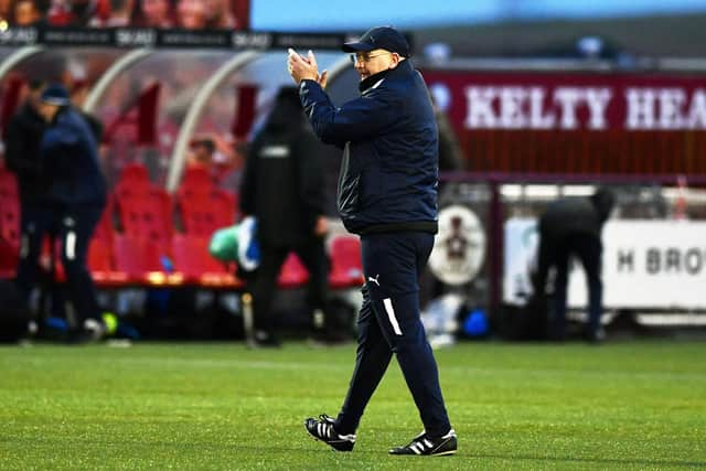 Falkirk boss John McGlynn at the end of the game (Pics by Michael Gillen)