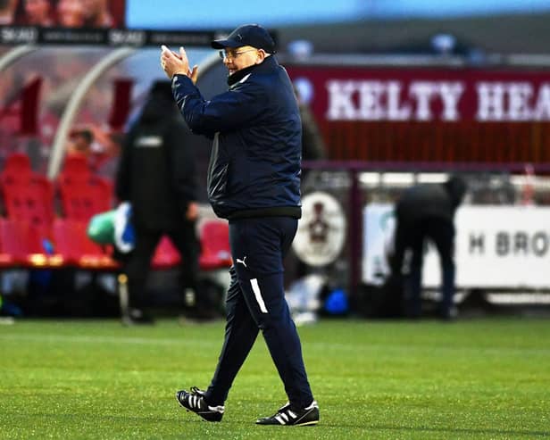 Falkirk boss John McGlynn at the end of the game (Pics by Michael Gillen)