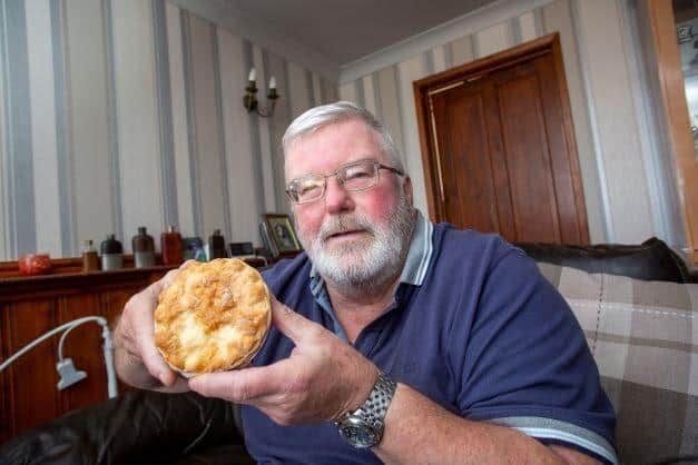 William Dunnachie believes a steak pie played a major role in saving his life