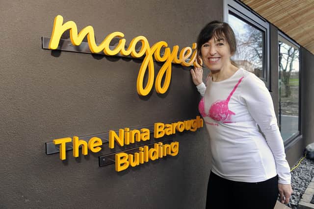 Maggie's Forth Valley centre was named after Nina Barough, founder and chief executive of Walk the Walk charity which gave the money to build the facility
