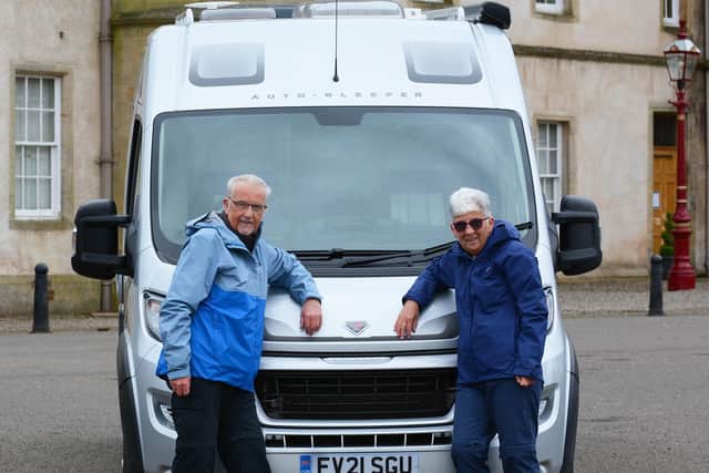 Shona and Michael Hamilton will use their motor home instead of hotels. Pic: Andrew Watson