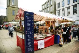The monthly market is back on Falkirk High Street this Saturday.  (Pic: Alan Murray)