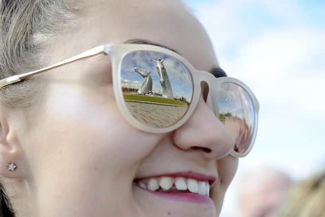 The Kelpies have been named in the top ten of beautiful UK landmarks. Pic: Michael Gillen