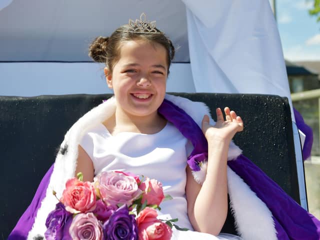 30-05-2020. Picture Michael Gillen. SLAMANNAN. Day 68 of UK wide coronavirus lockdown. Day 2 of Phase One of lockdown easing in Scotland. Slamannan & Limerigg Gala Day 2020. Queen Ellie McCourtney.