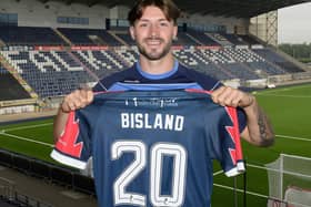 Layton Bisland will wear number 20 for the Bairns (Photo: Ian Sneddon)