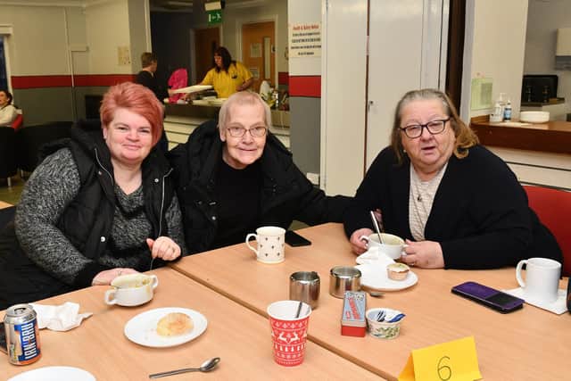 The Happy Mondays group is a group run by Bonnybridge Community Education Association committee and ROOTS HHFS Food Bank volunteers. Members of the public can come in between 11am and 2pm on a Monday for a cuppa, a chat and something to eat. It's for all ages and free of charge. Pic: Michael Gillen