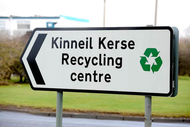Staff at Kinneil Recycling Centre pulled out all the stops to help Pamela get her wedding  and engagement rings back