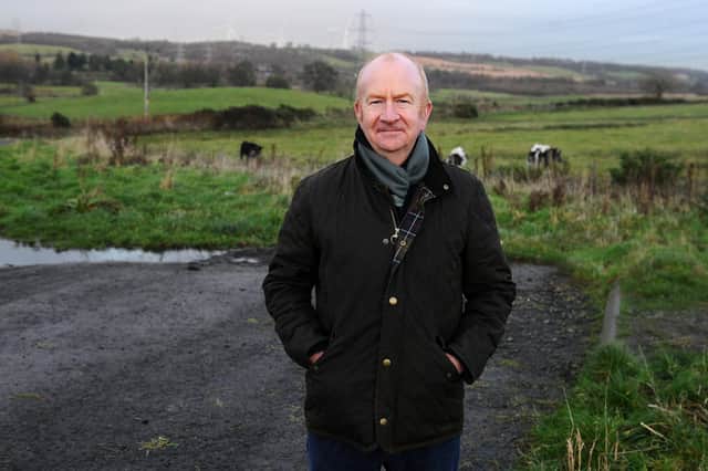 Paul Garner at Denny Eastern Access Road. (Pic: Michael Gillen)
