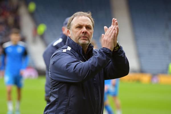 29-04-2023. Picture Michael Gillen. GLASGOW. Hampden Park. Falkirk FC v Inverness Caledonian Thistle FC. 2023 Scottish Cup semi-final. Paul Smith.