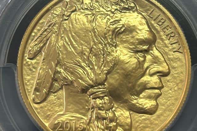 2015 American Gold Buffalo 50 dollar coin was worth £1462.