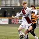 Stenny's Corey O'Donnell grabbed the all-important leveller for the Warriors against Cove Rangers (Photo: Alan Murray)