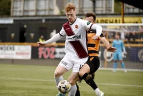 Stenny's Corey O'Donnell grabbed the all-important leveller for the Warriors against Cove Rangers (Photo: Alan Murray)