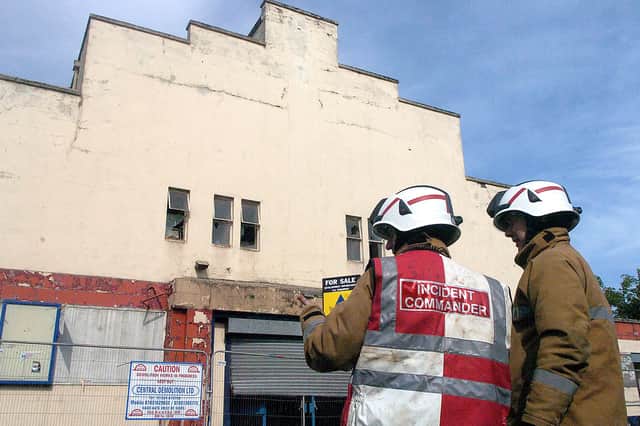 The 2010 fire at the former bingo hall