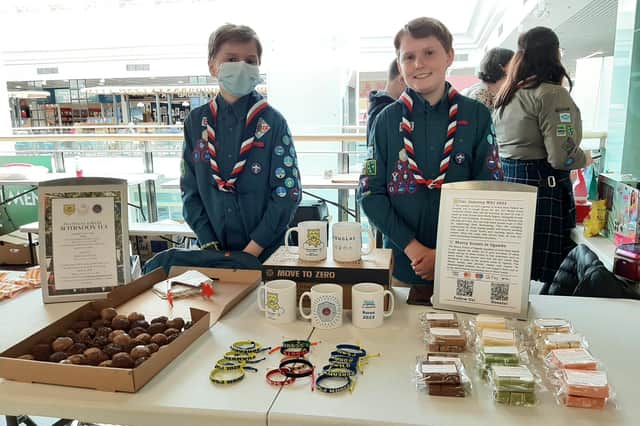 Scouts Douglas and Fraser MacPherson - fundraising as part of trip to World Scout Jamboree 2023