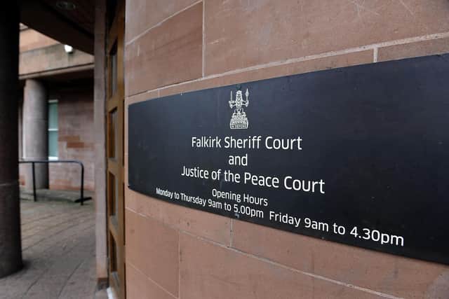 Ross Adams, of Banknock, failed to appear for a case at Falkirk Sheriff Court. Picture: Michael Gillen.