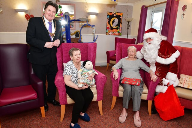 Residents were enjoying their Christmas party.
