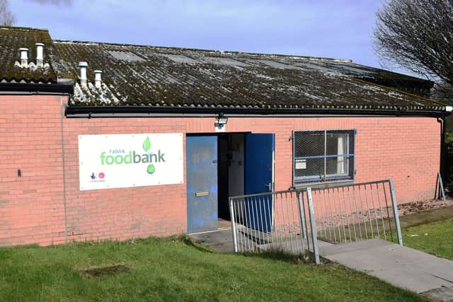 The food bank premises in Tamfourhill Industrial Estate were broken into some time over the weekend. Pic: Michael Gillen