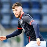 Aidan Keena had Falkirk's best chance of the match but headed straight at the Dunfermline keeper from close range