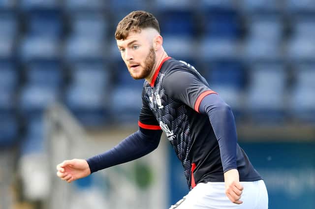 Aidan Keena had Falkirk's best chance of the match but headed straight at the Dunfermline keeper from close range