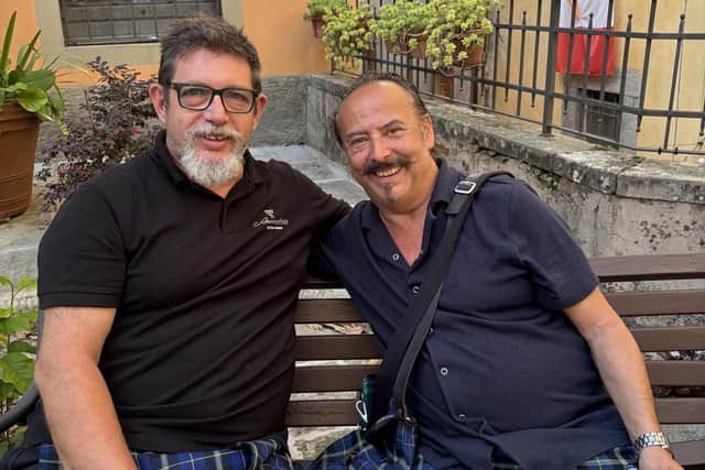 Michael Lemetti on the right with his friend Francesco Meduri. (Pic. Contributed.)