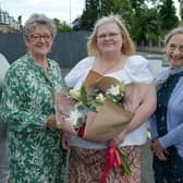 Alison Johnston, second right, marks 26 years with Grangemouth Carers. Pictured with Cheryl Williamson, manager; Cathy Peattie, chairperson; and Janis O'Donnell, secretary. Pic: Michael Gillen



Grangemouth Carers held a lunch to thank Alison Johnston for her 26 years of service with the Company. Alison stepped up to manage the Company 10 years ago and has worked tirelessly not least during Covid.



Alison decided to step back from her post as Manager and is now using her vast experience as a valued member of the Management Team. Grangemouth Carers is a non profit making Company working in the Community since 1993 and some of the team have been with the Company since then.