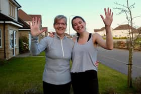Mother and daughter running team Helen and Sarah Laing are completing a 5K a day in March to raise cash for charity
