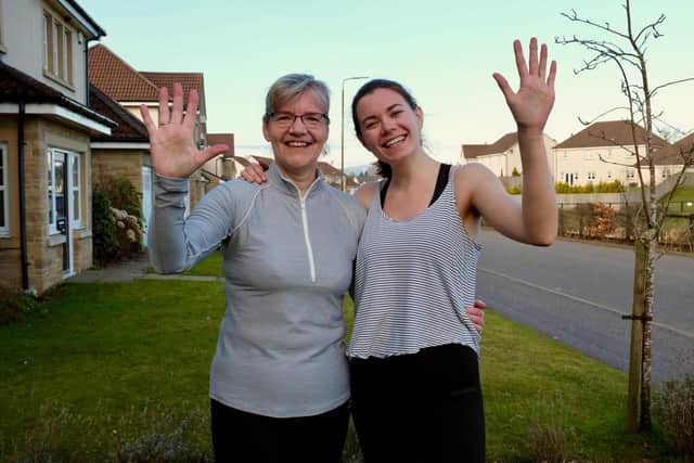 Mother and daughter running team Helen and Sarah Laing are completing a 5K a day in March to raise cash for charity