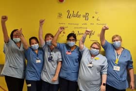 The staff of Unit 5 in Falkirk Community Hospital are in the running for a UK award