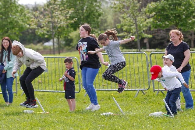 Rocket launching using air pressure.