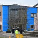 Inspections continue at Maddiston Primary School. Pic: Michael Gillen