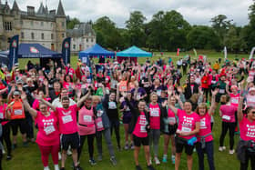 Participants ready for the off in Race For Life Falkirk 2022