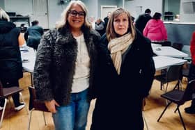 Councillor Claire Mackie Brown and Avonbridge Community Association chair Judith Fisher. Picture: Contributed.