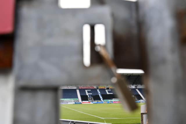 Could the padlocks come off in time for the Bairns to restart in October?