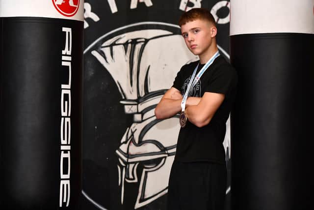 Sparta Boxing Club’s Thomas O’Reilly has earned a place on the shortlist for JATV’s Scottish Junior Boxer of the Year Award after another medal-laden 12 months (Photo: Michael Gillen)