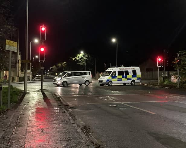 A major police operation was launched after violence flared in Niddrie
