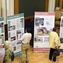 Six months of consultation on the regenerations plans for the town centre took place, including this information session in Falkirk Trinity Church. Pic: Michael Gillen