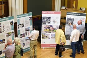Six months of consultation on the regenerations plans for the town centre took place, including this information session in Falkirk Trinity Church. Pic: Michael Gillen