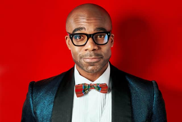 Ore Oduba as Brad Majors in The Rocky Horror Show, which comes to the Edinburgh King's