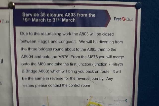 Passengers have been advised of route changes